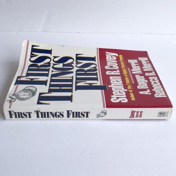 Stephen R. Covey First Things First Paperback Book Business Time Management - Picture 6 of 7
